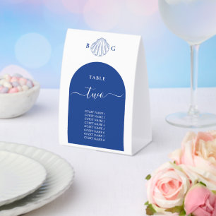 Blue Clam Seashells Coastal Seaside Beach Wedding