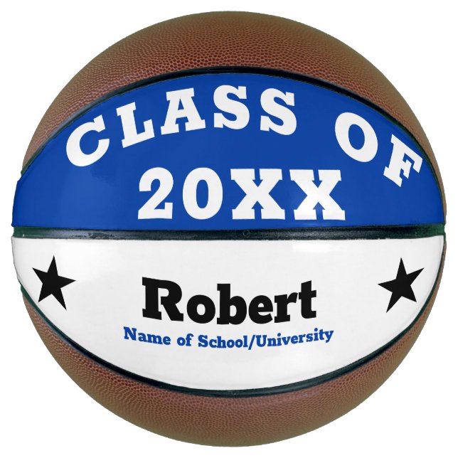 Blue Class of Graduation Basketball (Front)