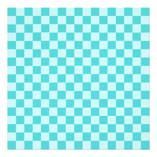 Blue Classic Chequerboard by Shirley Taylor Photo Print