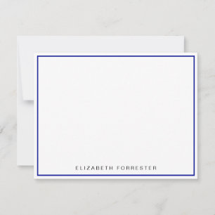 Blue Classic Single Border     Card