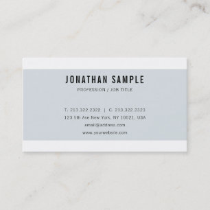 Blue Clean Design Gothic Font Professional Elegant Business Card