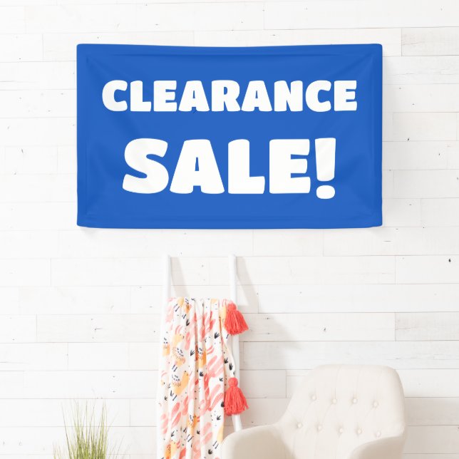Blue Clearance Sale Banner (Insitu)