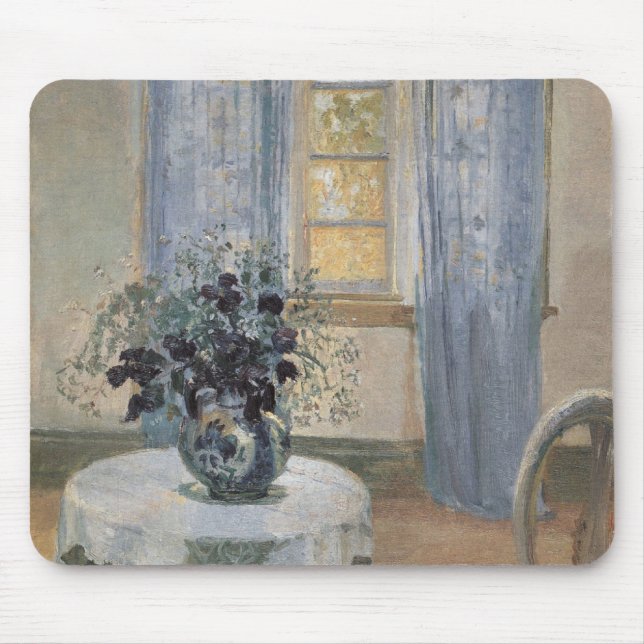Blue Clematis in the Artist's Studio, Anna Ancher Mouse Mat (Front)