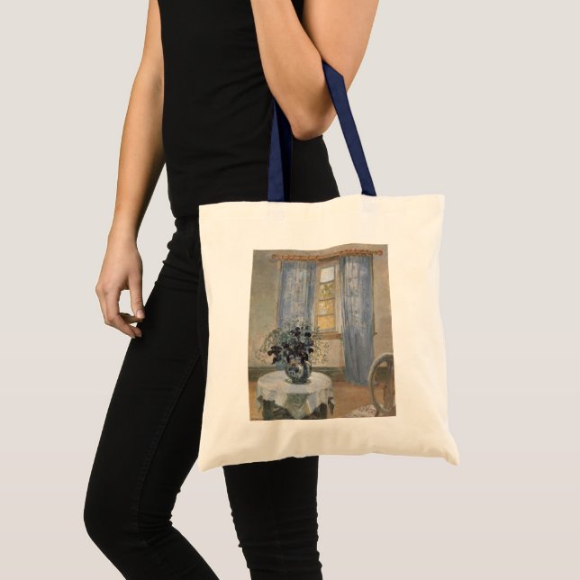 Blue Clematis in the Artist's Studio, Anna Ancher Tote Bag (Front (Product))