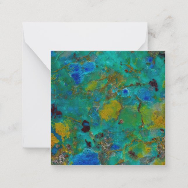 Blue Cliff Chrysocolla Card (Front)