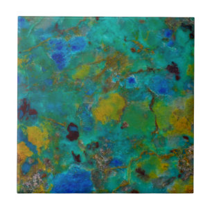 Blue Cliff Chrysocolla Tile