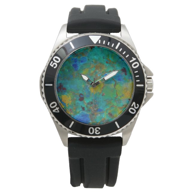 Blue Cliff Chrysocolla Watch (Front)