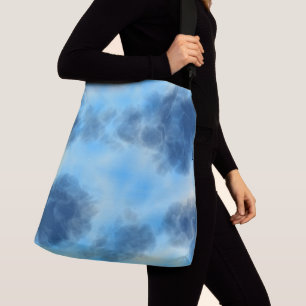Blue Cloud Abstract Crossbody Bag