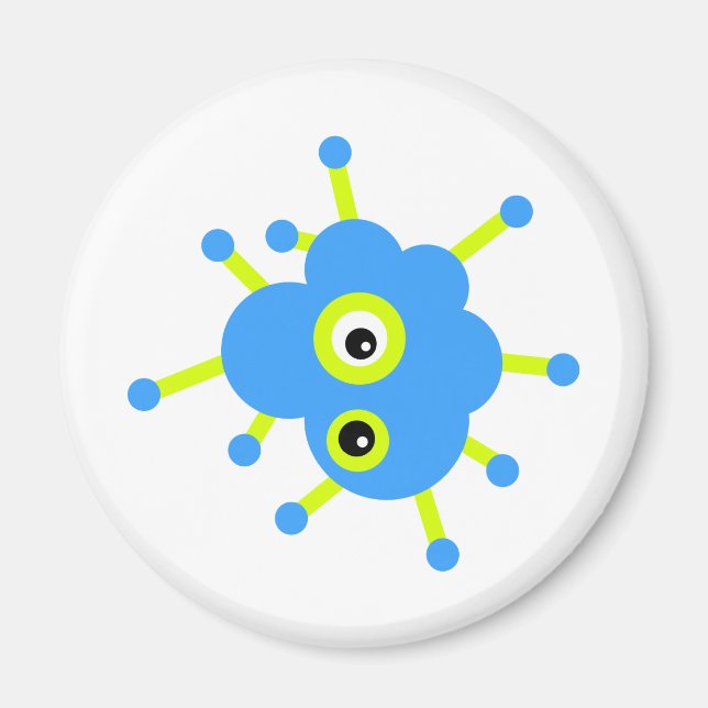 Blue Cloud Germ Magnet (Front)