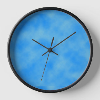Blue Clouds Clock