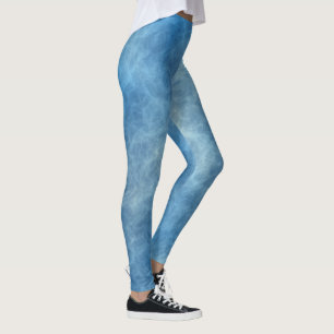 Blue clouds leggings