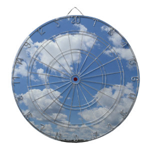 Blue Clouds Sky Indoor Game Bar Dartboard