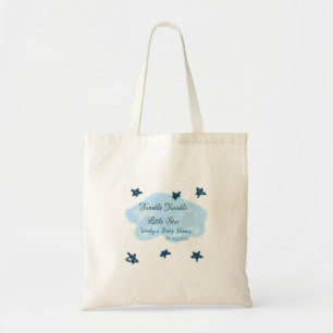 Blue clouds twinkle Twinkle Little Star baby showe Tote Bag