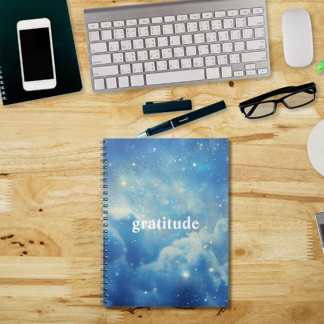 Blue Cloudy Aesthetic Gratitude Journal | Reflect  (Creator Uploaded)
