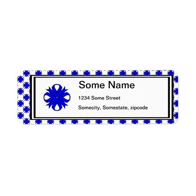 Blue Clover Ribbon by Kenneth Yoncich (Front)