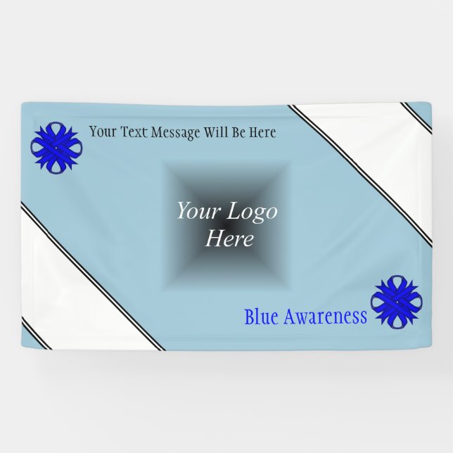 Blue Clover Ribbon by Kenneth Yoncich Banner (Horizontal)