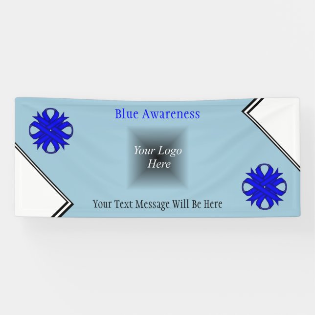 Blue Clover Ribbon by Kenneth Yoncich Banner (Horizontal)