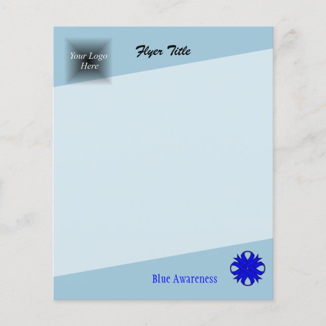 Blue Clover Ribbon by Kenneth Yoncich Flyer (Front)