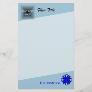 Blue Clover Ribbon by Kenneth Yoncich Flyer