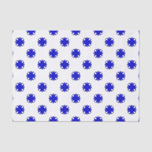 Blue Clover Ribbon by Kenneth Yoncich Tissue Paper
