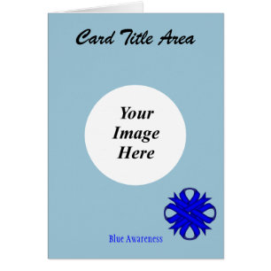 Blue Clover Ribbon Template by Kenneth Yoncich
