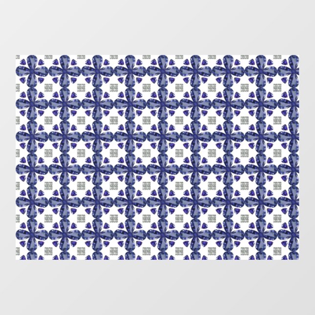 Blue Clover Window Cling (Sheet)