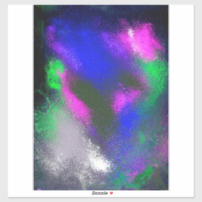 "Blue Clusters" Vinyl Craft Sticker (Sheet)