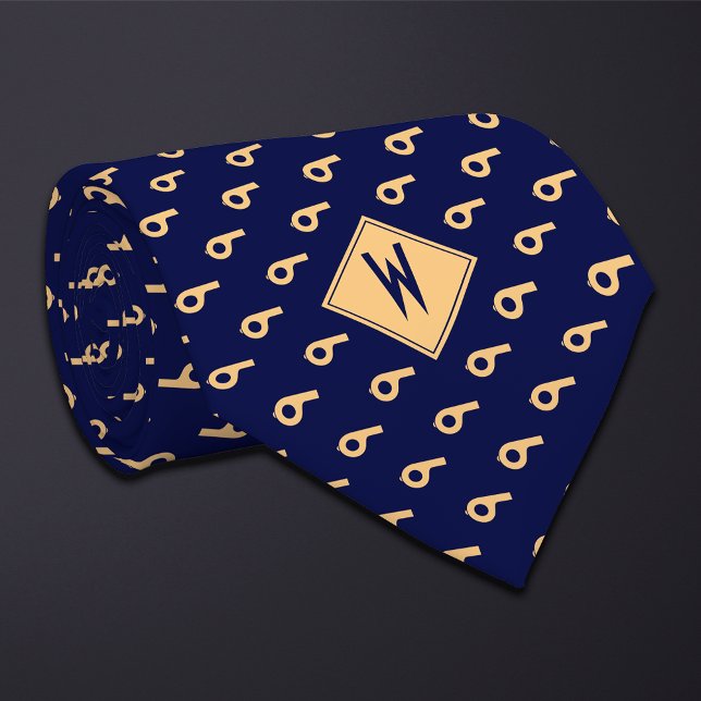 Blue Coach Whistle  Tie (Creator Uploaded)