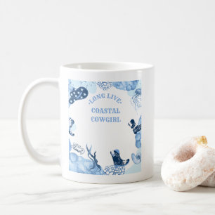 blue coastal cowgirl  coffee mug