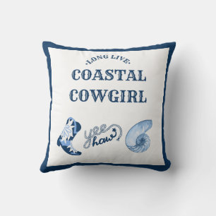blue coastal cowgirl  cushion