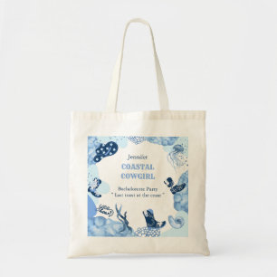 blue coastal cowgirl tote bag