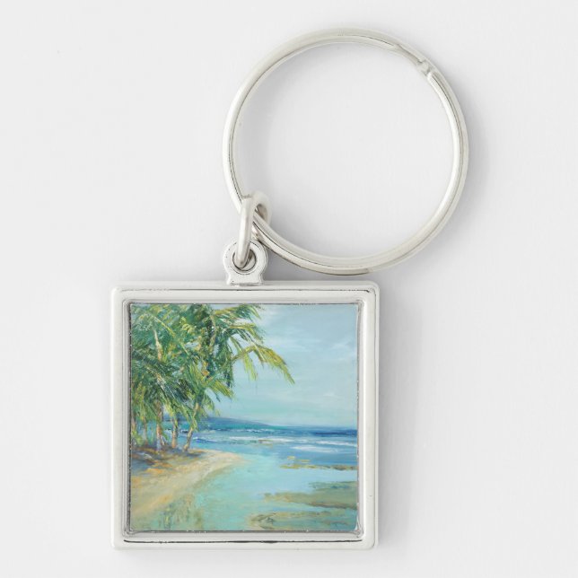 Blue Coastal Lagoon Key Ring (Front)
