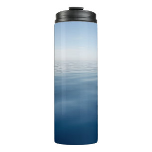 Blue Coastal Nautical Beach House Thermal Tumbler