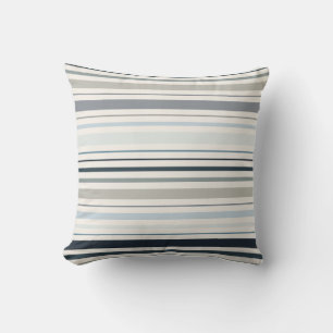 Blue Coastal Stripes Cushion