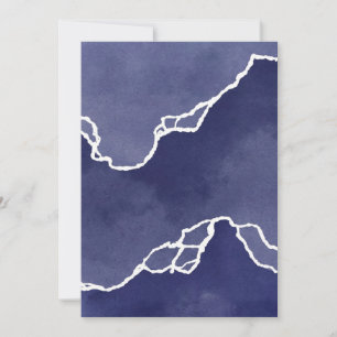 Blue Coastal Tides Holiday Card