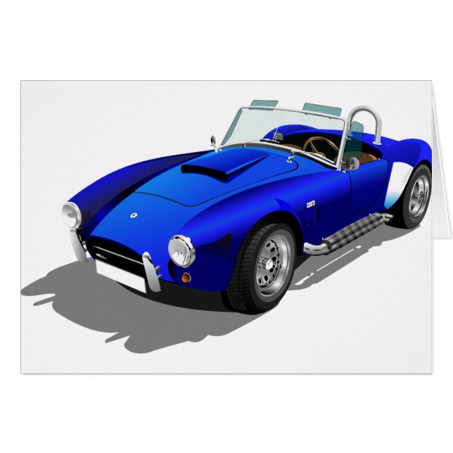 Blue Cobra Car (Front Horizontal)
