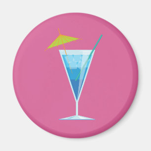 Blue Cocktail Magnet