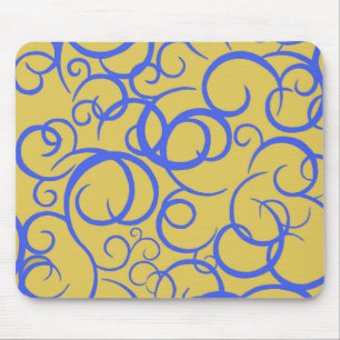 Blue Coffee Mouse Mat