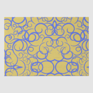 Blue Coffee Tissue Paper