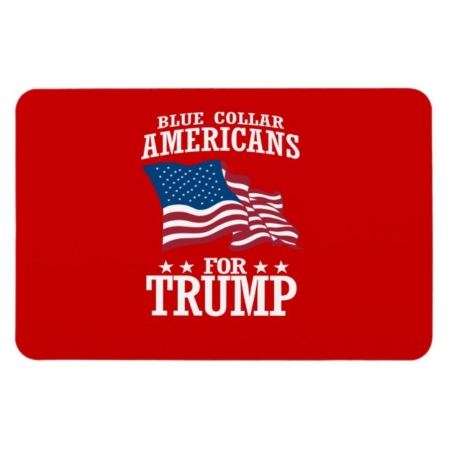 BLUE COLLAR AMERICANS FOR TRUMP MAGNET (Horizontal)