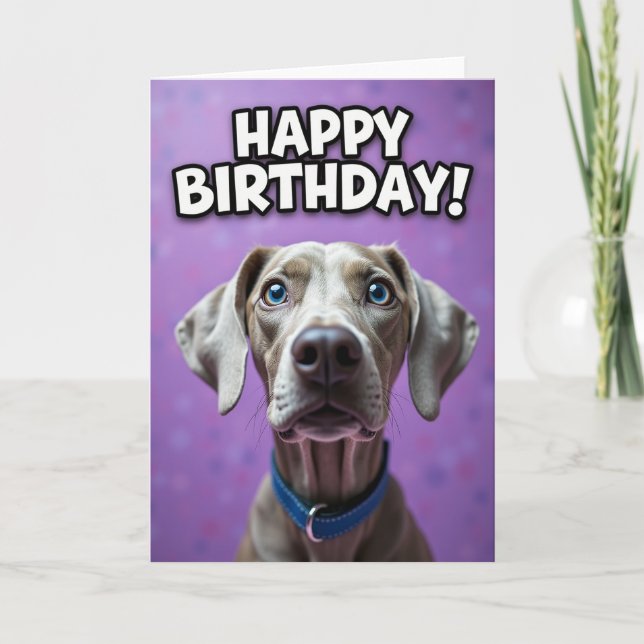 Blue Collar Birthday Card (Front)