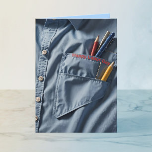Blue Collar Labour Day Holiday Card