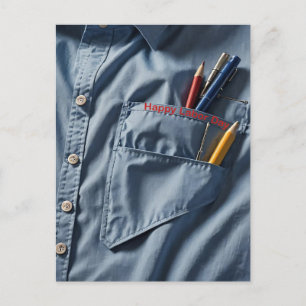 Blue Collar Work Shirt Postcard