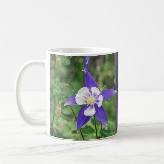 Blue Colorado Columbine Mug (Left)