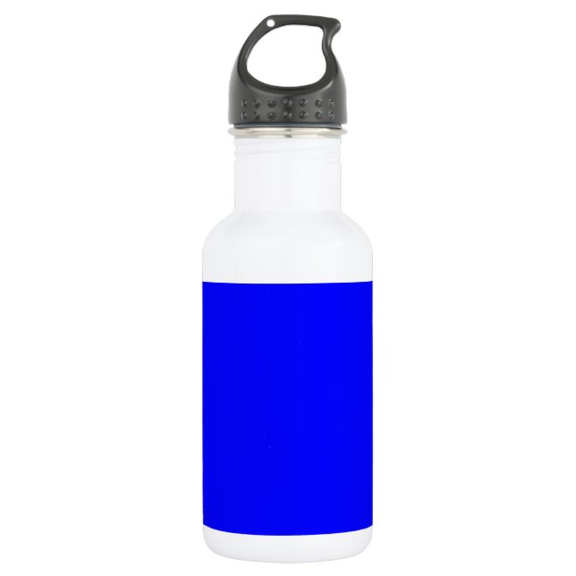 Blue Colour Customised Designer 532 Ml Water Bottle (Front)