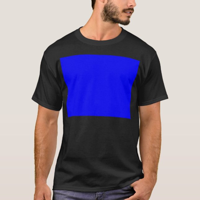 Blue Colour Customised Designer T-Shirt (Front)