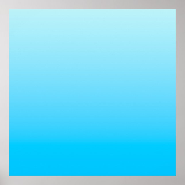 Blue colour gradient background poster (Front)