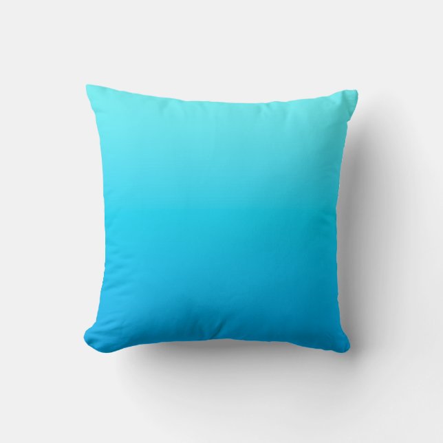 Blue colour gradient cushion (Front)