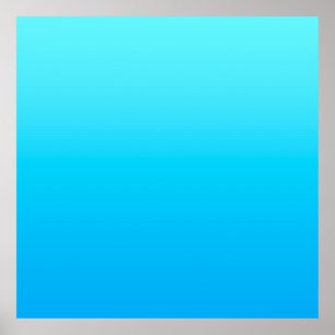 Blue colour gradient poster