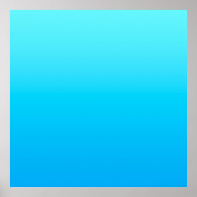 Blue colour gradient poster (Front)